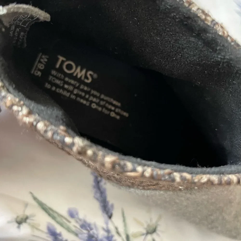 ‎Toms - Leila Grey Felt Shine Boucle
